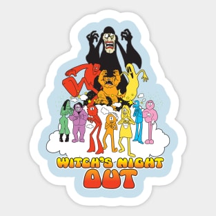 Witch's Night Out Sticker